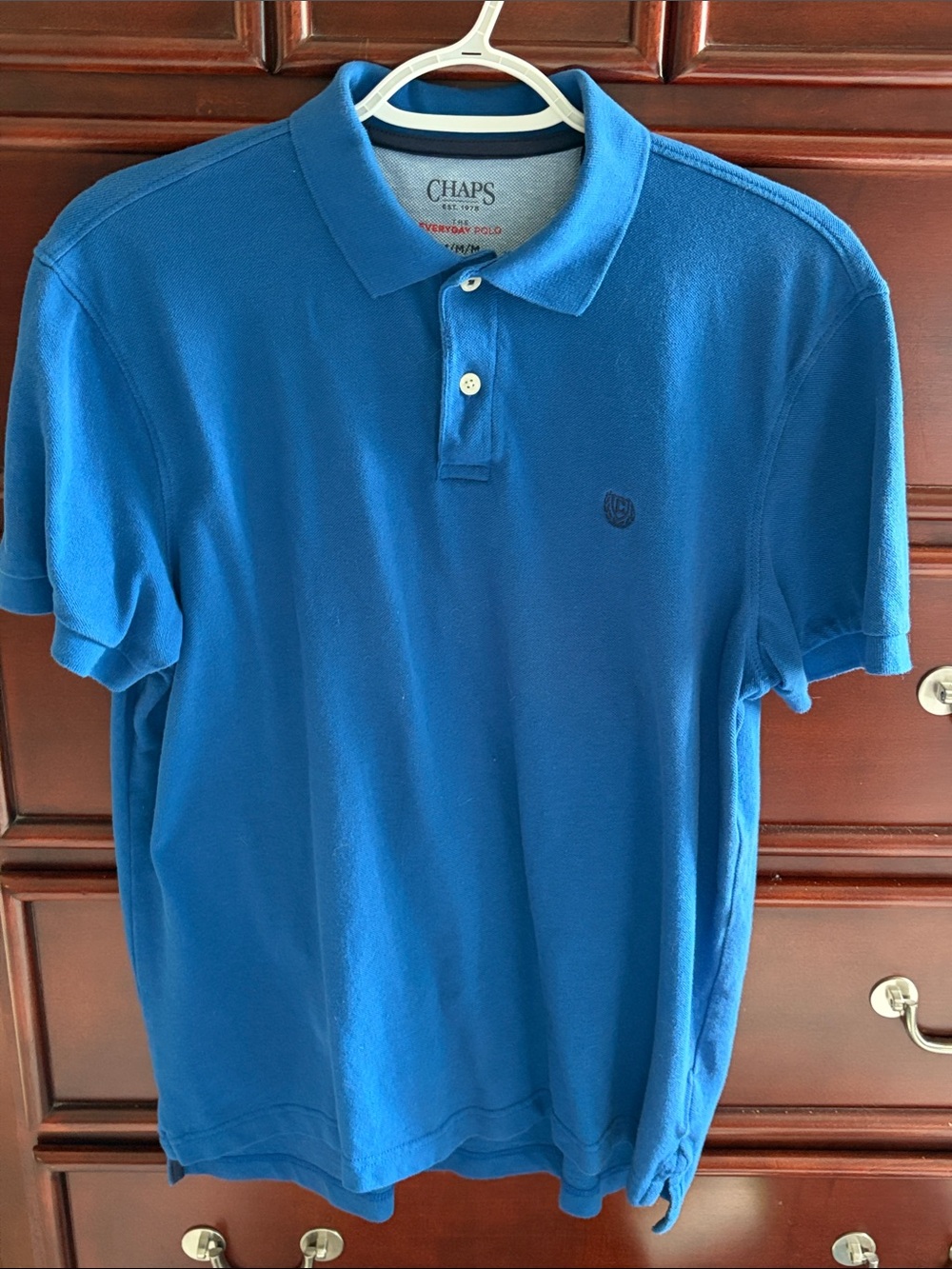 Chaps Men's Polo Shirt with Embroidered Logo